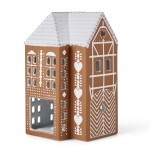 KÄHLER Porcelánový svícen Gingerbread Lighthouse Large, hnědá barva, keramika