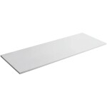 CERANO Koupelnová deska z litého mramoru Elanys - bílá matná - 140x46x1,2 cm