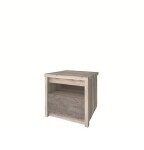 ARTEN (NANO Systems s.r.o.) Noční stolek JAZZ-1S (Kaštan nairobi/onyx) NOCNI-STOLEK-JAZZ-1S