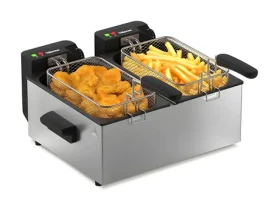 Tristar FR-9342 nerez/černá / Dvojitá fritéza / 2x 3 l / 3600 W / 0-190 °C (FR-9342)