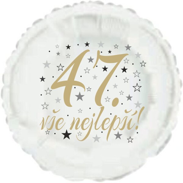 47. narozeniny balónek kruh Balonky.cz 47. narozeniny balónek kruh Balonky.cz