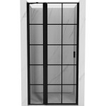 MEXEN - Mist sprchové dveře křídlové levé 90, černá dekor, černá 8A4-090-000-70-77-L