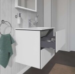 DURAVIT - L-Cube Umyvadlová skříňka 55x62x48 cm, 2 zásuvky, bílá mat LC624001818