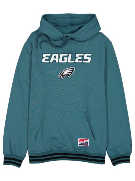 New Era Pánská mikina Philadelphia Eagles NFL Felt Logo Throwback Hoodie Velikost: M