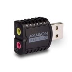 AXAGON ADA-17 černá / externí zvuková karta / USB 2.0 / 3.5 mm audio výstup / 3.5 mm svtup pro mikrofon (ADA-17)