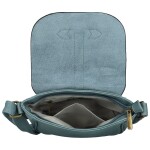 Trendy dámská koženková crossbody kabelka Arlena, džínově modrá