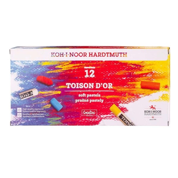 KOH-I-NOOR TOISON D’OR suché pastely 12 barev
