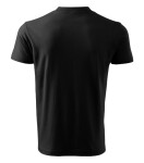 V-neck tričko unisex černá L