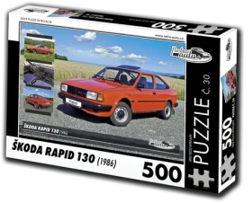 RETRO-AUTA Puzzle č. 30 Škoda Rapid 130 (1986)