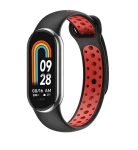 Beline Design Mi Band 8/9/10 černo-červená / Řemínek / silikonový