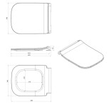 ISVEA - VEA WC sedátko, SLIM, Soft Close, Easy Take, bílá 40Z80200I-S