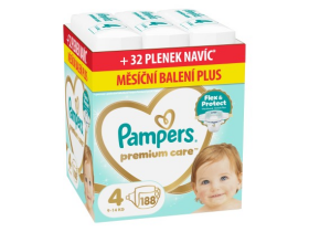 Pampers Premium Care, vel. 4, 188 ks