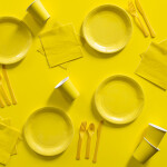 Kelímky žluté papírové 8 ks 237 ml Kelímky žluté papírové 8 ks 237 ml