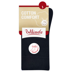 Dámské bavlněné ponožky s pohodlným lemem COTTON COMFORT SOCKS - BELLINDA - černá 39 - 42