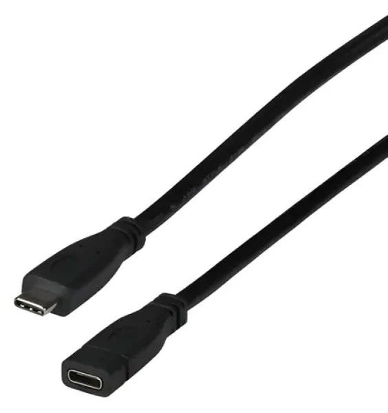 EFB EBUSBC-USBC10GE.1 černá / Prodlužovací kabel USB-C / USB 3.2 Gen 2 / 10 Gbit/s / 1 m / 60 W (EBUSBC-USBC10GE.1)