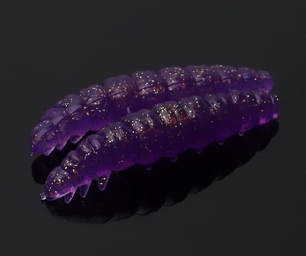 Libra Lures Larva Purple with glitter,Libra Lures Larva Purple with glitter