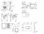 GROHE - Rapid SLX Set předstěnové instalace, klozetu, sedátka SoftClose, tlačítka Arena Cosmopolitan a sady pro vhazování tablet, Triple Vortex, alpská bílá SANI11BB3138
