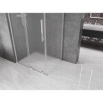 MEXEN/S - Velar L sprchový kout, posuvné dveře 110 x 100, dekor, chrom 871-110-100-33-01