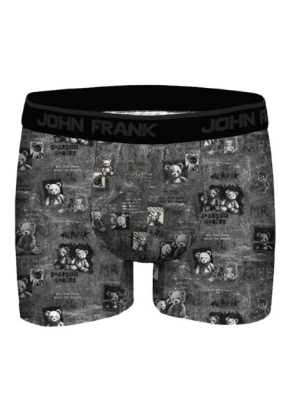 Pánské boxerky John Frank JFBDMOD188-DARK TEDDY