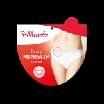 Dámské kalhotky s krajkou FANCY COTTON MINISLIP - BELLINDA - bílá S