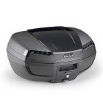 E46Nb Riviera kufr Givi černý Black edition (Monolock s vlastní plotnou), černé plexi, objem 47 lt