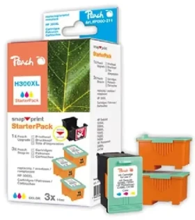 Peach 300XL alternativní cartridge / HP Deskjet D2560 / Starter-Pack 1+3 / 3x14 ml / Barevné (313735)