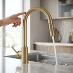 REA - Kuchyňská baterie Fresh Touch Brush Gold REA-B9842