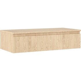 MEXEN/S - Rivel koupelnová skříňka pod umyvadlo 100 cm s deskou, 1 šuplík, reliéf , dub 91A20-10023-1-BFC81