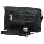 Stylová dámská koženková crossbody kabelka Loren, černá