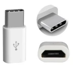 Aligator Adaptér microUSB - USB-C bílý pro nabíječky a datové kabely (SMA0465)