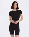 Tričko Organic Basics Core Rib Tee Black