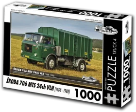 RETRO-AUTA Puzzle TRUCK č.4 Škoda 706 MTS 24ch VLH (1968-1988)