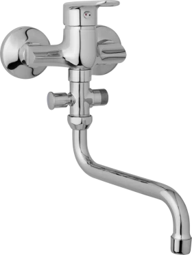 JB Sanitary Nástěnná umyvadlová a sprchová baterie FINERY, rozteč 100 mm, bez příslušenství, trubkové ramínko 200 mm F10 31 30