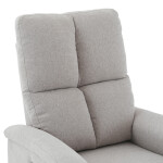 Polohovací křeslo, elektrické zabudované ovládání, béžová, látka, TV-929 CRM2