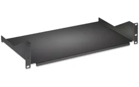 Rozbaleno - Intellinet Police do racku 19" černá / Rack police / 2U / hloubka 400 mm / nosnost 25 kg / rozbaleno (710916.rozbaleno)