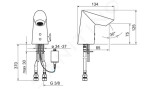 HANSA - Fit Elektronická umyvadlová baterie, Bluetooth, chrom 65412219