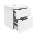 Koupelnová skříňka s umyvadlem SAT Fusion 57,5x53x45 cm bílá matná mat SATFUSION260WMW SATFUSION260WMW