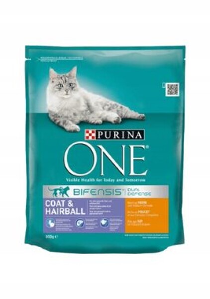 Purina One COAT & HAIRBALL kurczak i pełne ziarna 800 g