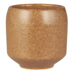 Ib Laursen Malý keramický obal na květiny Saga Brown, hnědá barva, keramika