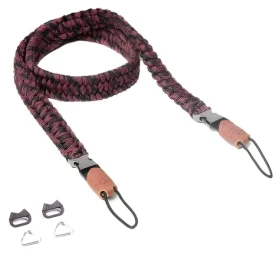 C-ROPE Traveler Red Dots / Popruh na fotoaparát / Paracord / délka 100 cm / nosnost 40 kg (CRP-TRL-100-BLR)