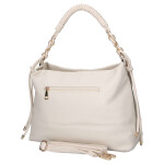 Luxusní dámská koženková kabelka do ruky MaxFly Bodi, béžová