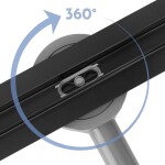 REA - Odtokový žlab Neox Slim pro black 70 REA-G2709