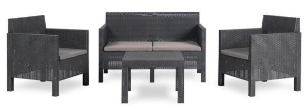 TOOMAX PENELOPE 4 SEATER zahradní plastový set - grafit