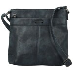 Trendy dámská koženková crossbody kabelka Neira, tmavě modrá
