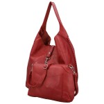 Trendy dámský koženkový set kabelek Lusiana, červený