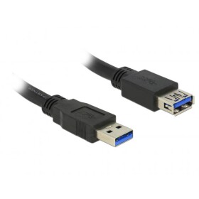DeLock Prodlužovací kabel USB 3.0 Typ-A samec USB 3.0 Typ-A samice 5 m / černá (85058-DE)
