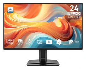 23.8" MSI PRO MP245 E14VL černá / Monitor / FHD / IPS / 144Hz / HDMI+VGA / VESA (9S6-3PF1CM-003)