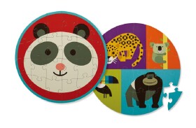Crocodile Creek Puzzle oboustranné - Panda ( 24 dílků)