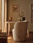 Ferm Living Kameninová váza Dedali Dark Brown Medium, hnědá barva, keramika