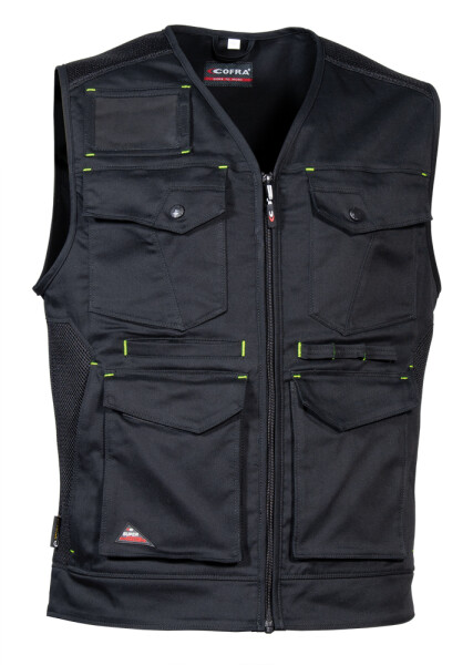 Pracovní vesta COFRA KUNIR Barva: Černá, Velikost: 44 (V616-0-05_Z44)